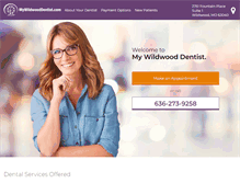 Tablet Screenshot of mywildwooddentist.com